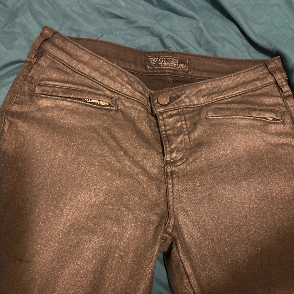 Guess Los Angeles Special Edition Silver Grey Designer Denim Pants - Picture 3 of 10